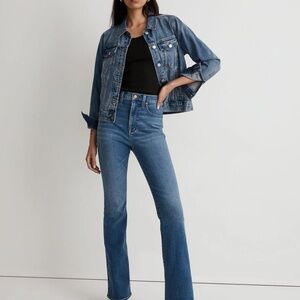 NWOT Madewell Skinny Flare Jeans in Elevere Wash: Slit-Hem Edition